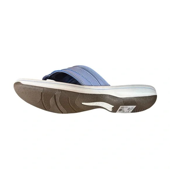 Clarks Cloudsteppers Breeze Sea Lavender Women’s Flip Flops Sandals NEW - Picture 5 of 8